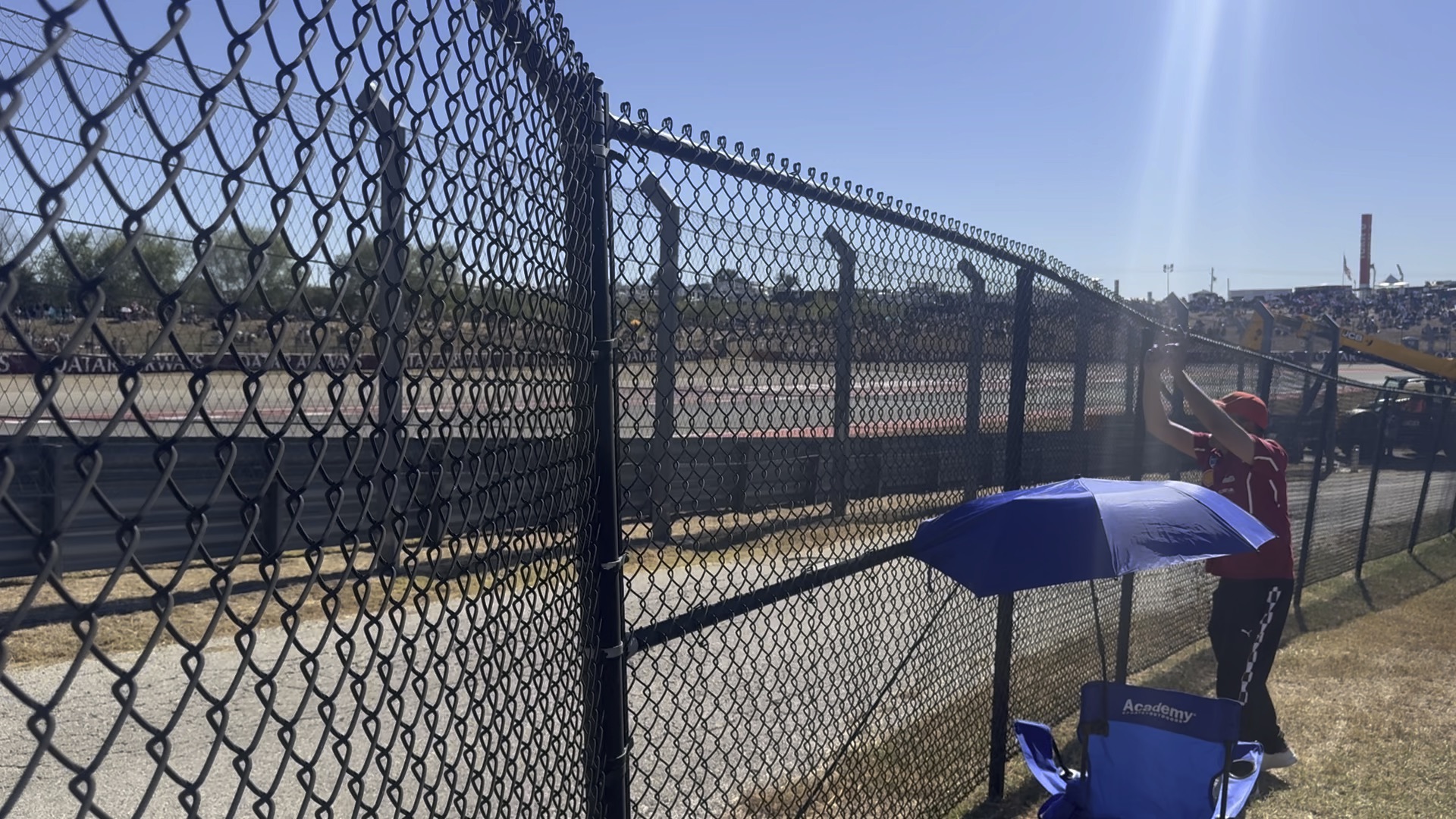 Chain link temporary fence panels on a construction site in McKinney